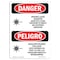 Signmission OSHA, Invisible Laser Radiation Exposure Bilingual, 10in X 7in Rigid Plastic, OS-DS-P-710-VS-1377 OS-DS-P-710-VS-1377 - alternate 1